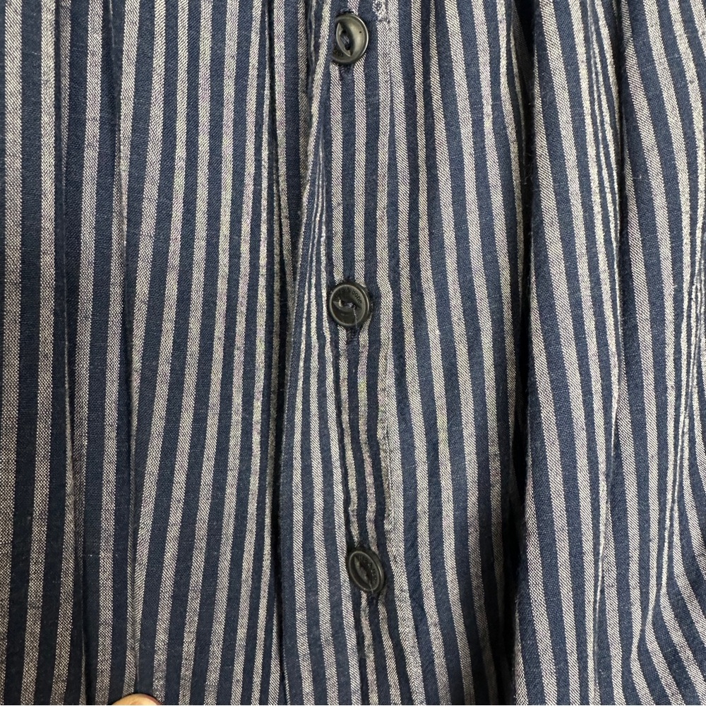 RAG & BONE Mimi Stripe Linen Blend Blouse Sz S - Picture 7 of 11